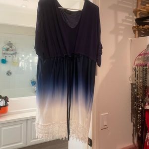 Ombré dress very comfortable with adjustable waist